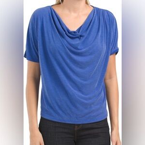 NWT Green Envelope Draped Neck Top